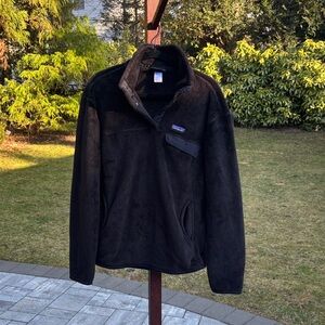 Patagonia Black Lightweight Synchilla Shirt Jacket